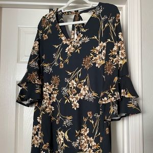 Flora knee Length Dress
